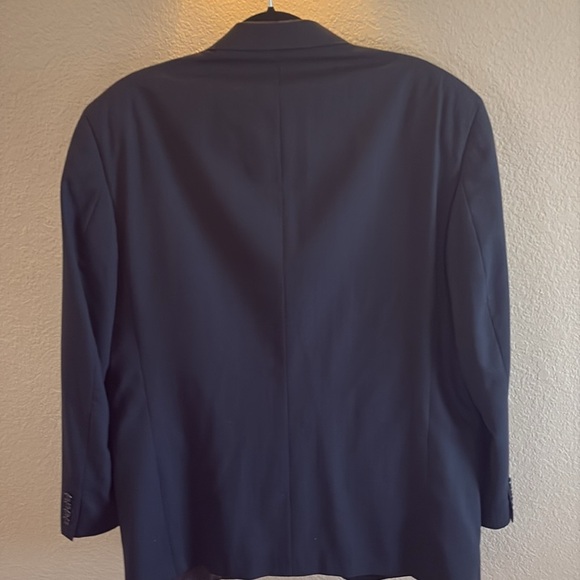 Burberry Men’s 100% Wool Navy Blazer with textured pin stripe/ 40 see details - Picture 9 of 9